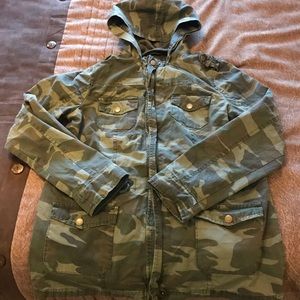 Camo Twill Anorak Jacket